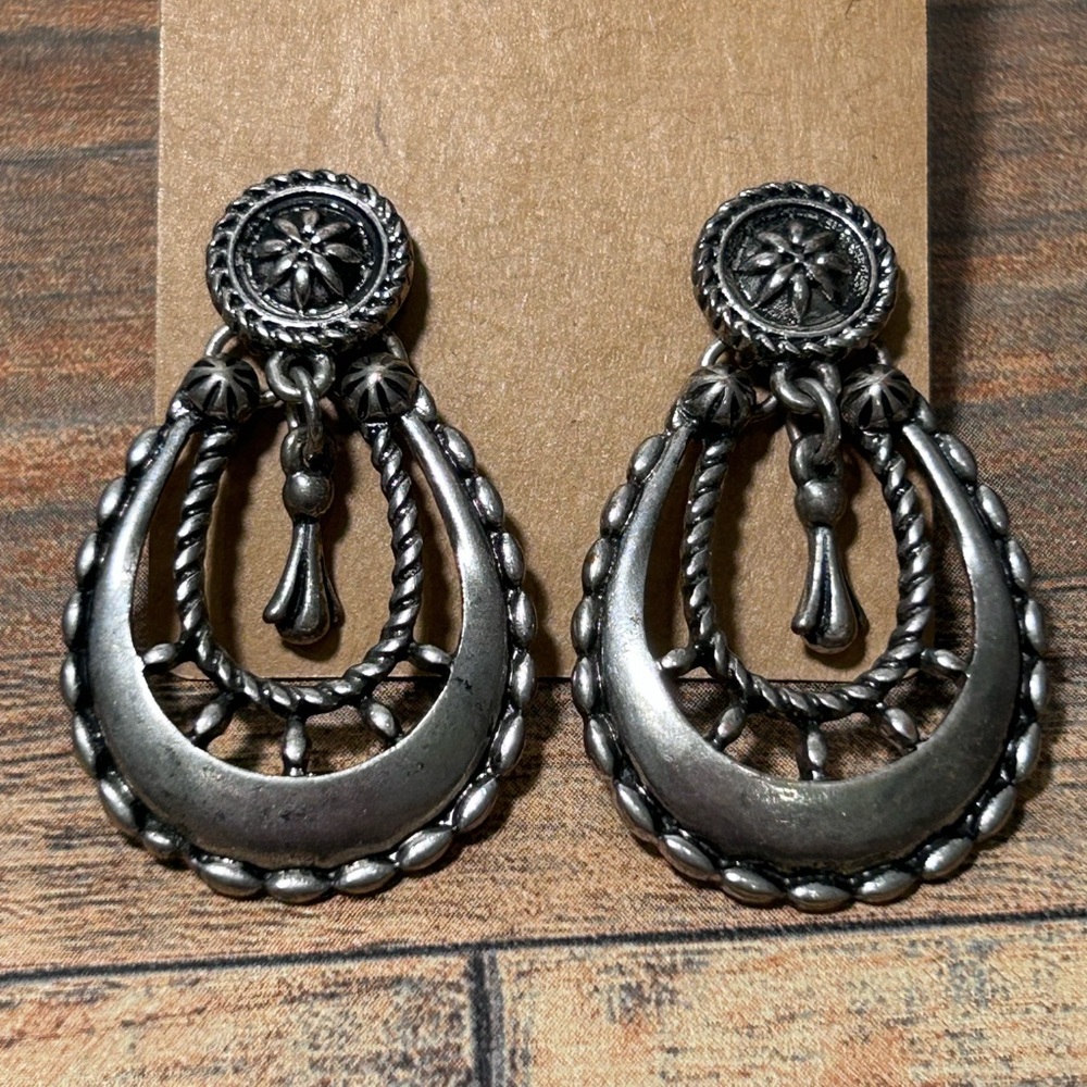 Vintage Silver Dangle Earrings